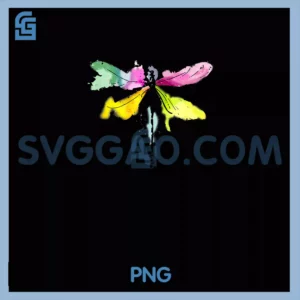 Dragonfly Warrior Cancer Awareness Art PNG