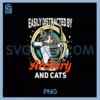 Easily Distracted by PNG, Archery and Cats Gift PNG