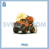 Ghost Pumpkin PNG, Riding Monster Truck Lazy Halloween PNG