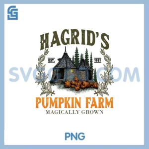 Hagrids Pumpkins Farm PNG, Grown Halloween Witch Spooky Season PNG