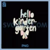 Hello Kindergarten PNG, Preppy Bow Coquette Back to School PNG