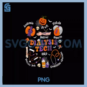 Retro Dialysis PNG, Tech Halloween Nephrology Nurse Kidney RN PNG