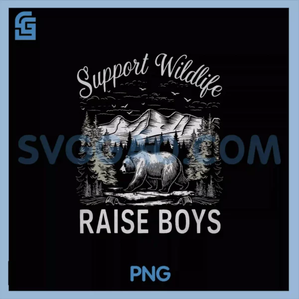 Support Wildlife Raise Boy PNG, Consevationist Camping Lover PNG
