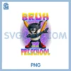Bruh I'm In Preschool PNG, Back to School Italian Brainrot PNG