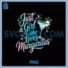 Just A Girl Who Loves PNG, Margaritas PNSummer Vacation PNG
