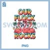 Our Flock Rocks PNG, Flamingo Summer Vacation Beach Tropical PNG