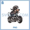 Punk Dog Motorcycle PNG, Rider With Skulls PNG