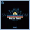 Venice Beach PNG, Stripe Palm Trees PNG
