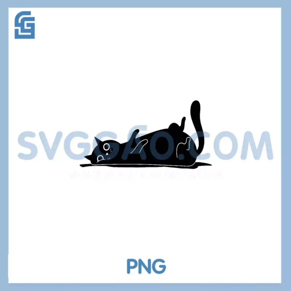 Whisker Me Away From This Nonsense PNG, Cute Black Cat PNG