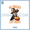 No Tricks Just Treats PNG, Corgi Halloween Witch Pumpkin PNG