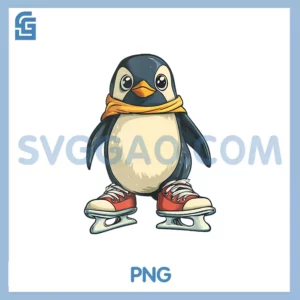 Winter Laughs with Ice PNG, Skating Penguin for Dancer Animals PNG