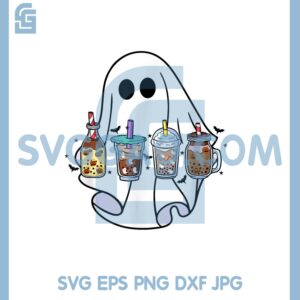 Boo Coffee Halloween Premium SVG, Ghost And Coffee SVG