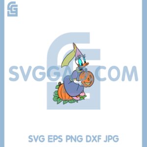 Daisy Cuties Pumpkin Halloween Svg, Daisy Duck SVG, Daisy Duck Pumpkin Svg