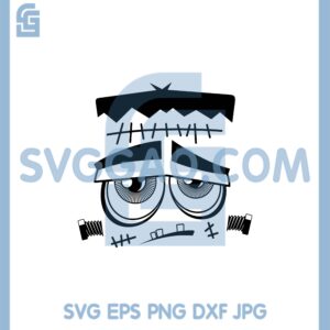 Frankenstein Halloween Svg, Frankenstein Svg, Frankenstein Sad Face Svg