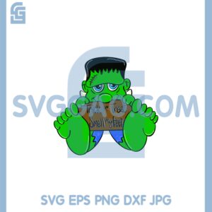 Frankenstein Svg, Frankenstein Bayby Cute Svg, Frankenstein Halloween Svg