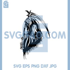 Grim Reaper Halloween Svg, Grim Reaper Skull Skeleton Svg, Cool Grim Reaper Death Svg