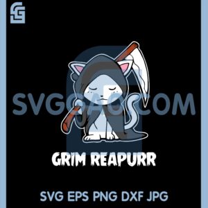 Grim reapurr Svg, halloween Svg
