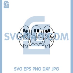 Halloween Ghosts Band Svg, Musician Svg, Guitarist Svg, Cute Choir Svg