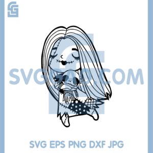 Halloween Girl Sally Svg, Sally Hugs Jack Bear Svg, Jack And Sally Shirt Svg