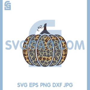 Halloween Leopard Pumpkin SVG Pumpkin Clipart