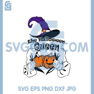 Halloween queen Happy Halloween Svg, Witch Pumpkin Svg