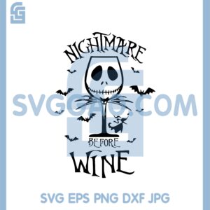 Nightmare before Wine Svg, Nightmare Before Wine Svg