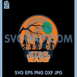 Star Wars Trick Or Treat Halloween Silhouette Svg, Trick Or Treat Halloween Svg