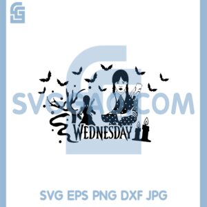 Halloween Wednesday Addams Svg, Girl Addams Svg, Wednesday Svg