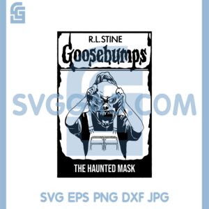 Haunted Mask Svg, Goosebumps Haunted Mask book Cover Svg, Mask Halloween Svg