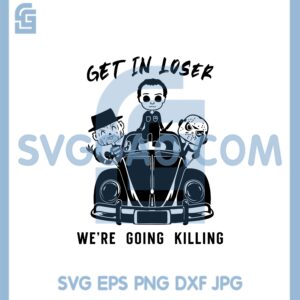 Horror Movie Characters Svg, Cute Cartoon Halloween, Michael Myers Svg