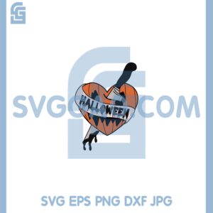 I heart Halloween Clipart Svg, Pumpkin Knife Svg, Halloween Pumpkin Knife Svg