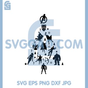 Agenver Christmas Tree Svg, Marvel Christmas Tree Svg, Christmas Agenver Svg
