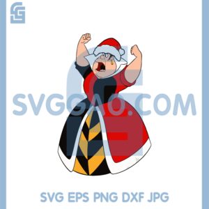Alice In Wonderland Christmas Svg, Queen Of Heart Christmas Svg