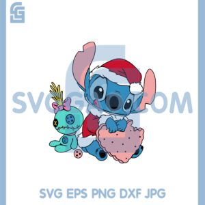 Alien and Scrump Christmas SVG, Stitch SVG