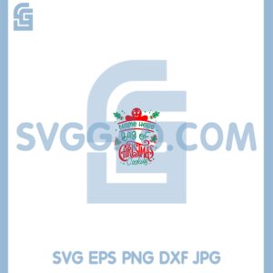 Bag Of Christmas Cookies Bag Svg, Custom Name Svg, Christmas Cookies Svg