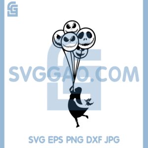 Balloon Jack Svg, Christmas Sally Svg, Jack and Sally love Sublimation Svg