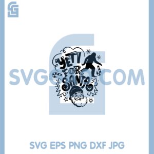 Bigfoot Yeti For SANTA Svg, Bigfoot Cute Christmas Kids Yeti Svg, Bigfoot Yeti Svg