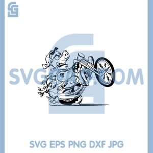 Biker Santa Hog Motorcycle Svg, Biker Santa Svg, Biker Christmas Svg