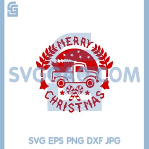 Car Christmas Tree Svg, Merry Christmas Svg
