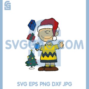 Charlie Brown Santa Hat Svg, Christmas Tree Svg, Charlie Brown Christmas Holiday Svg
