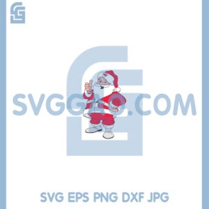 Chiefs Santa Claus Svg, Christmas NFL Football Team Svg, Santa Football Svg