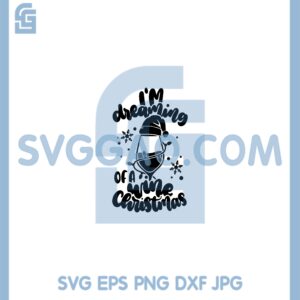 Christmas Alcohol Wine Svg, I'm Dreaming Of A Wine Christmas Svg