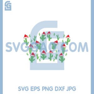 Christmas Cactus Svg, Christmas Cactus Starbucks Svg
