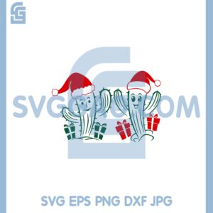 Christmas Cactus Tree Cuttable Design Svg