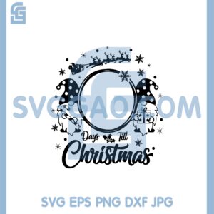 Christmas Countdown Svg, Gnomes Christmas Countdown Svg