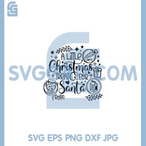 Christmas Gift Plate Cookie Svg, Cookie For Santa Svg, Christmas Eve Svg