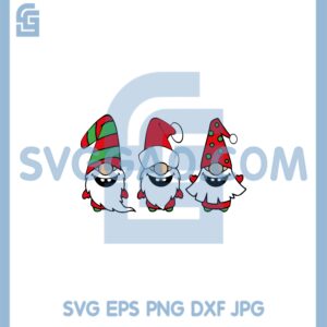 Christmas Gnomes Svg, Gnomes Wearing a Christmas Hat Svg, Christmas Svg