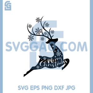 Christmas Reindeer Svg, Deer Merry Christmas Svg