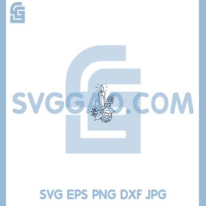 Christmas Ribbon Frame Svg, Monogram Frame Svg, Floral Frame Ribbon Svg
