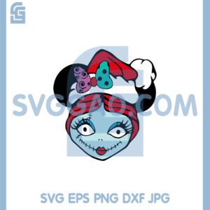 Christmas Sally Mouse Santa Hat Svg, Sally Mouse Santa Svg, Sally Mouse Svg